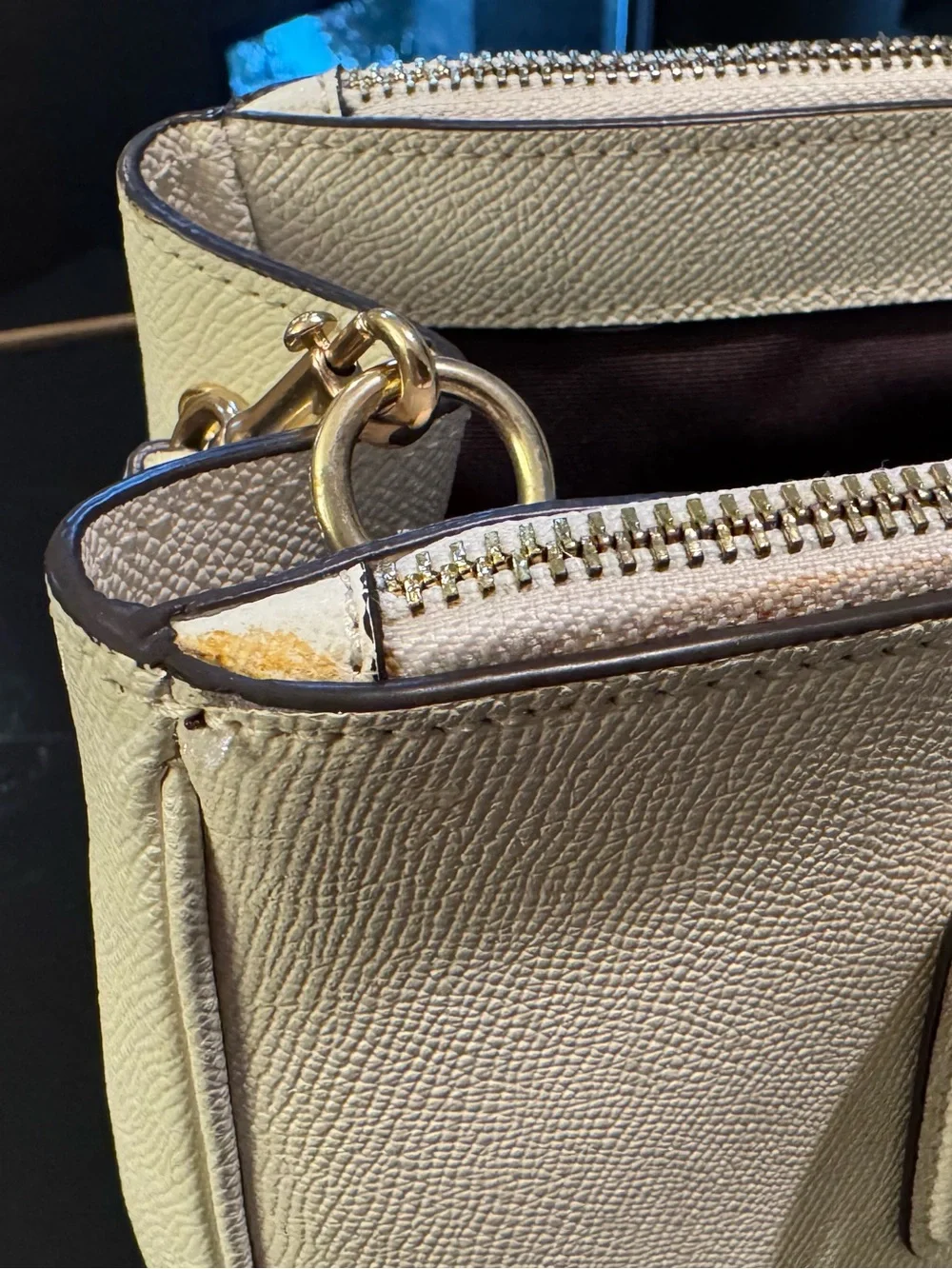 Coach structured saffiano